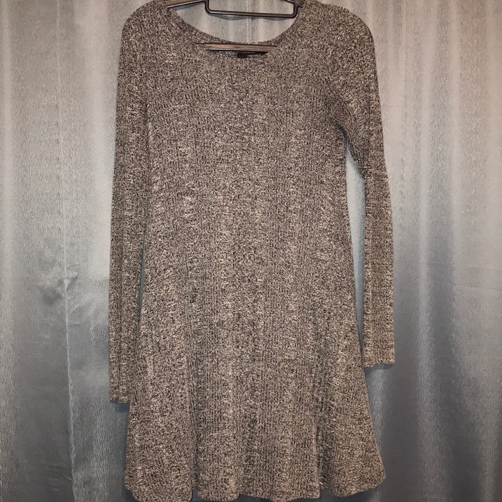 Gray long sleeve dress